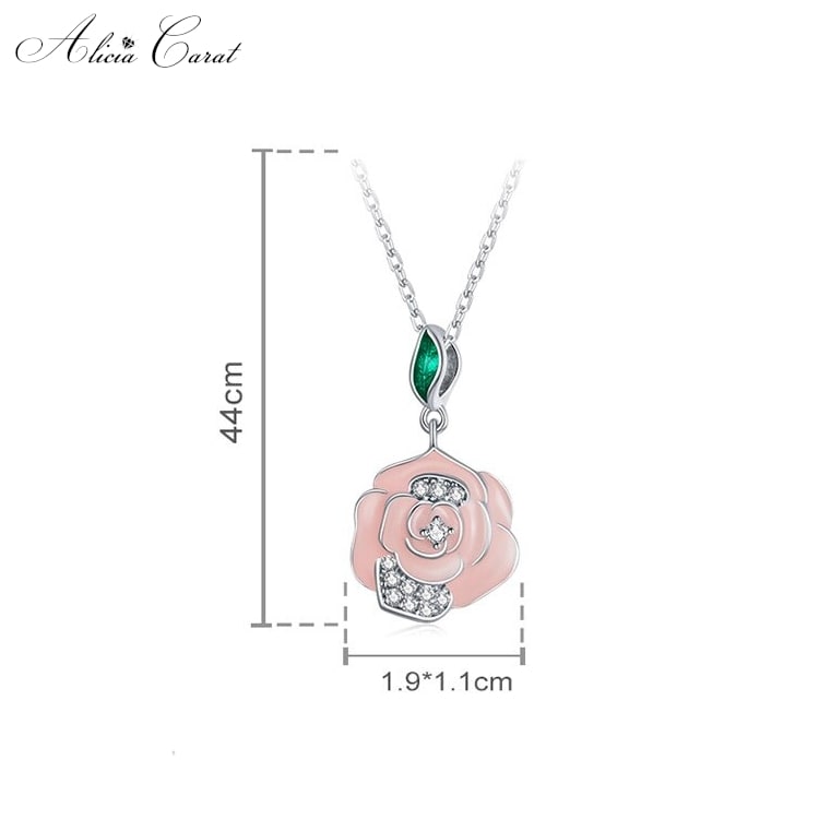 Collier Rose Eternelle 3 en 1 Argent
