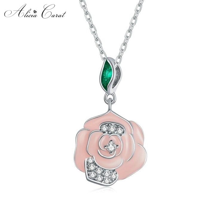 Collier Rose Eternelle 3 en 1