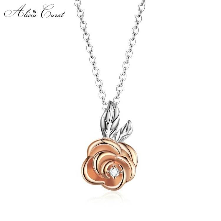 Collier Rose Éternelle Diamant