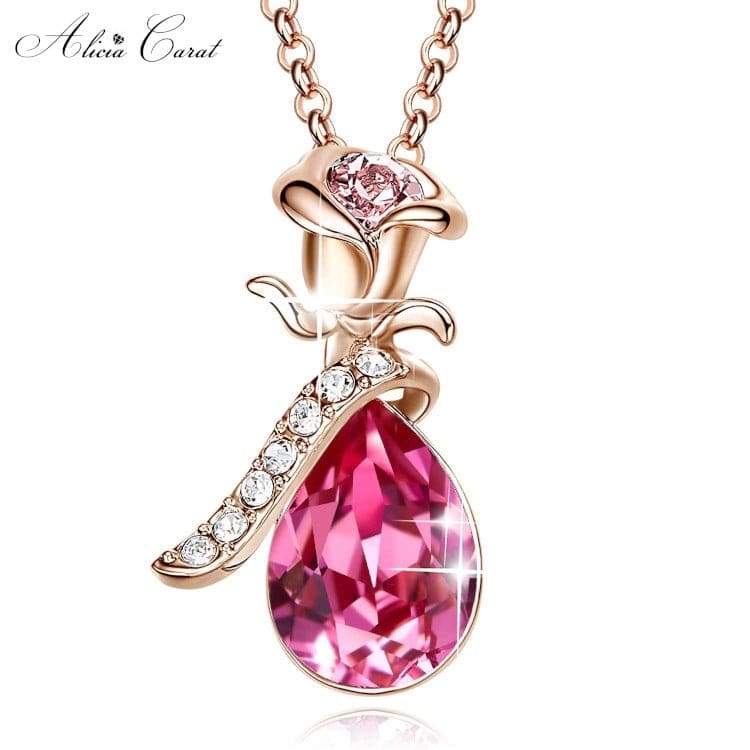 Collier Rose Éternelle Or rose