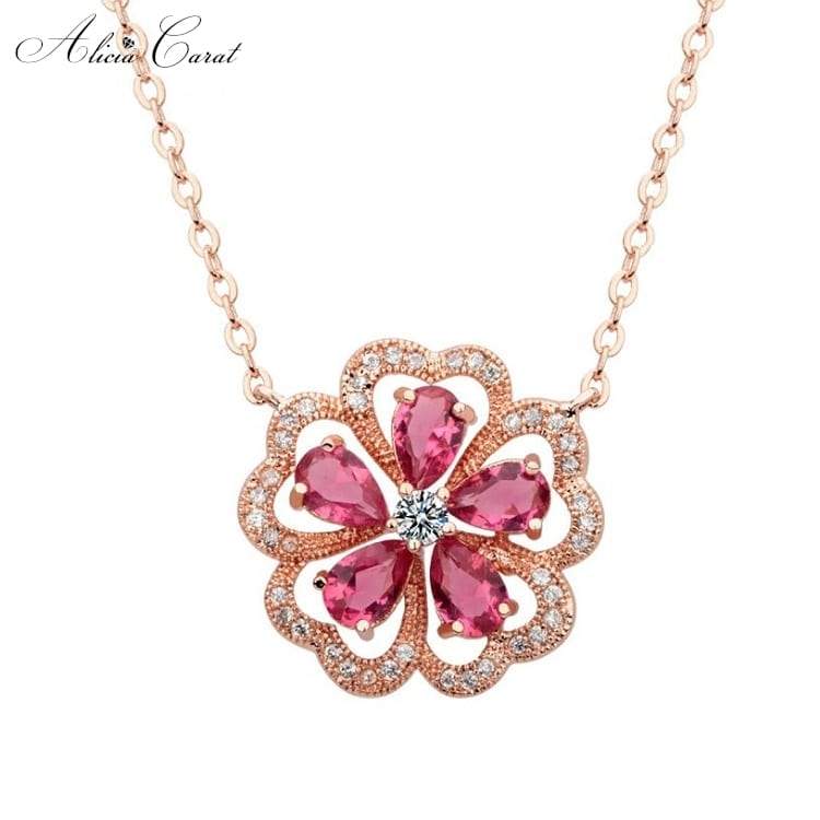 Collier Rose Éternelle Pétale Lumineux