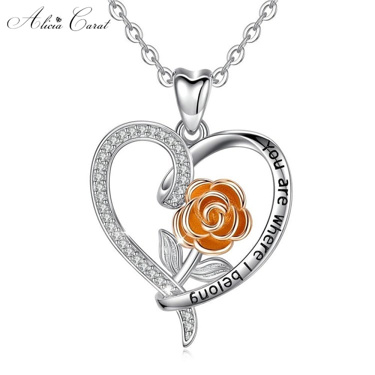 Collier Rose éternelle