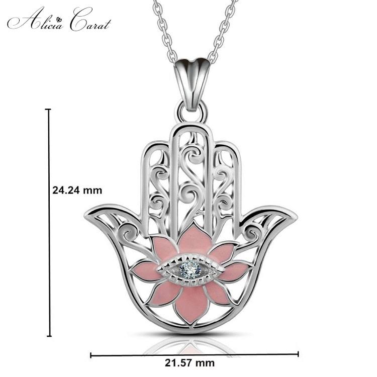 Collier avec Main de Fatma Rose