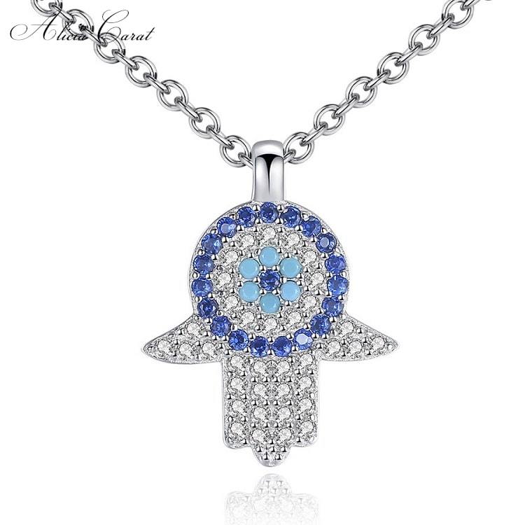 Collier avec Main de Fatma Turquoise