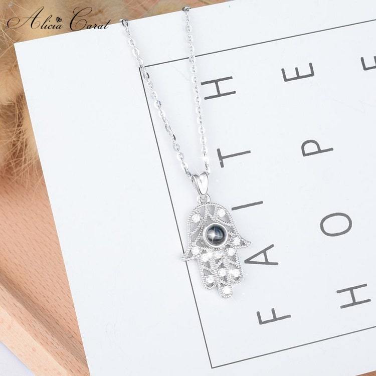 Collier avec Pendentif Main de Fatma Amour