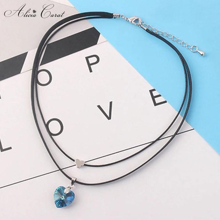 Collier fil de nylon cristal