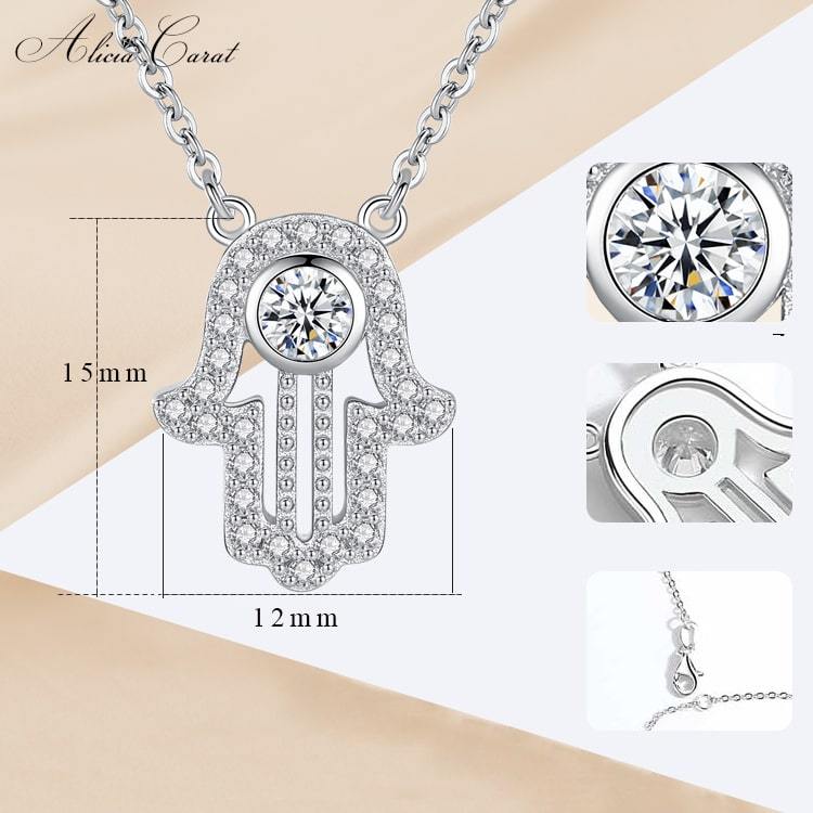 Collier la Main de Fatma Dimensions