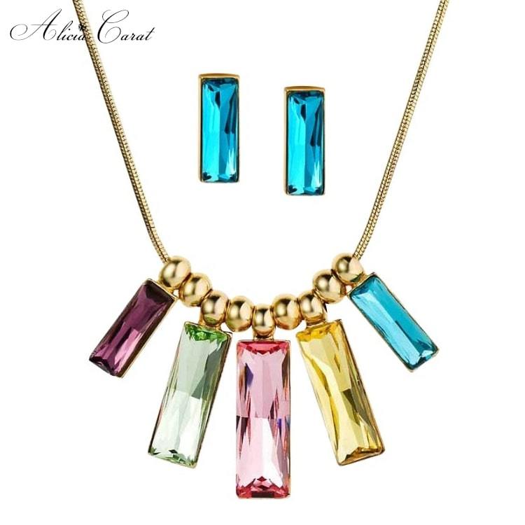 Parure Bijoux Cristal Swarovski