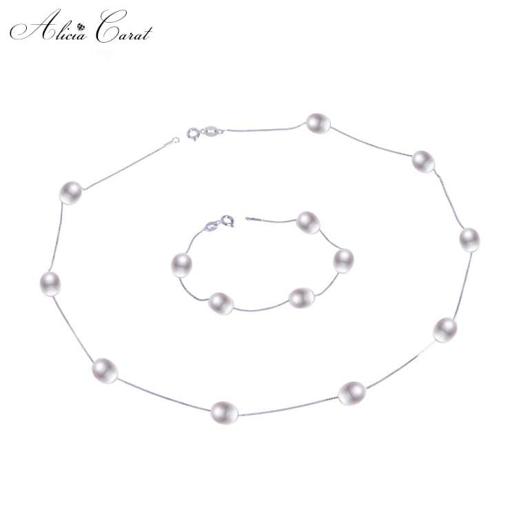 Parure Bijoux Perle de Culture