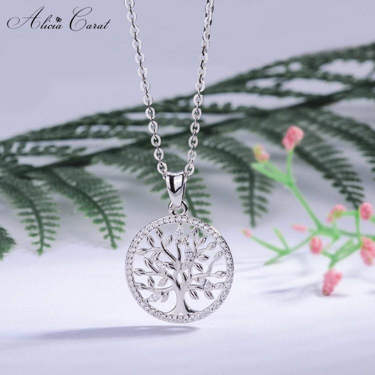 Pendentif Arbre de Vie Argent Alicia Carat