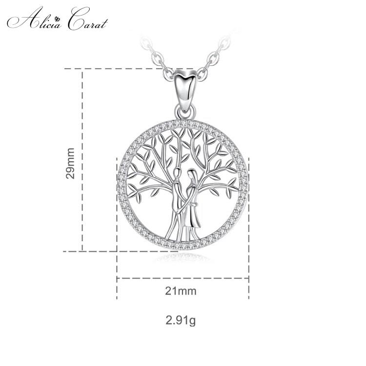 Pendentif Arbre de Vie Famille Dimensions