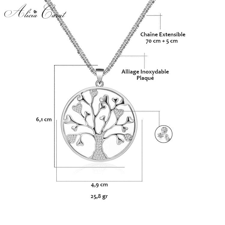 Pendentif Arbre de Vie Grand Modèle Dimensions
