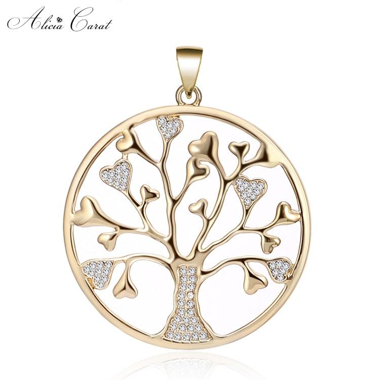 Pendentif Arbre de Vie Grand Modèle Doré