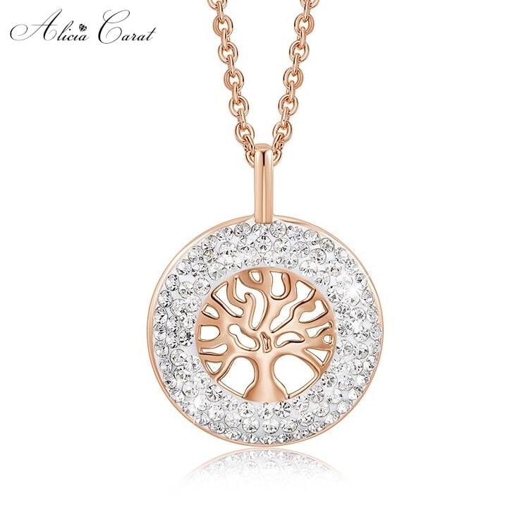 Pendentif Arbre de Vie Or Rose