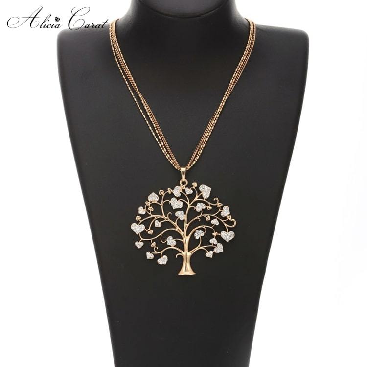 Pendentif Arbre de Vie plaqué Or