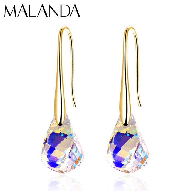 Boucles d&#39;Oreilles Goutte d&#39;Eau en Or